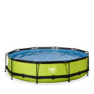 Piscina EXIT Lime ø360x76cm con bomba de depuración, color verde