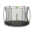Cama elástica enterrada EXIT Silhouette ø305cm con red de seguridad, color negro