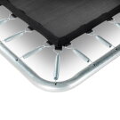 Cama elástica enterrada EXIT Silhouette 214x305cm con red de seguridad, color verde