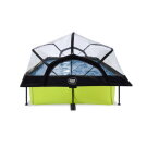 Piscina EXIT Lime 300x200x65cm con bomba de depuraci&oacute;n y c&uacute;pula, color verde