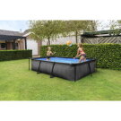 Piscina EXIT Black Wood 300x200x65cm con bomba de depuraci&oacute;n, color negro