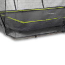 Cama elástica enterrada EXIT Silhouette 214x305cm con red de seguridad, color negro