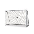 Portería de fútbol de aluminio EXIT Scala 300x200cm, color plata mate