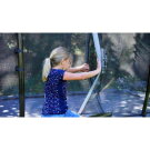 EXIT Elegant trampoline 214x366cm with Economy safetynet - red