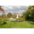 EXIT InTerra ground level sports trampoline ø366cm - black