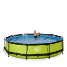Piscina EXIT Lime ø360x76cm con bomba de depuración, color verde