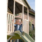 Casita infantil de madera EXIT Panorama 350 con tobogán y cocina de juguete