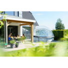 Piscina EXIT Soft Grey &oslash;360x76cm con bomba de depuraci&oacute;n y c&uacute;pula, color gris