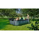 EXIT Stone pool 540x250x122cm with sand filter pump - grey