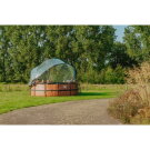 EXIT Black Leather pool ø427x122cm with sand filter pump and dome - black