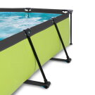 Piscina EXIT Lime 220x150x65cm con bomba de depuración, color verde