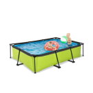 Piscina EXIT Lime 300x200x65cm con bomba de depuración, color verde