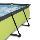 Piscina EXIT Lime 300x200x65cm con bomba de depuración, color verde
