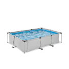 Piscina EXIT Soft Grey 300x200x65cm con bomba de depuración, color gris