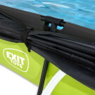Piscina EXIT Lime 300x200x65cm con bomba de depuraci&oacute;n y toldo, color verde