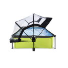 Piscina EXIT Lime 300x200x65cm con bomba de depuraci&oacute;n y c&uacute;pula, color verde