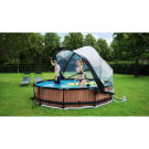 Piscina EXIT Lime &oslash;360x76cm con bomba de depuraci&oacute;n y c&uacute;pula, color verde