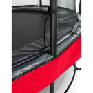 EXIT Elegant Premium trampoline ø253cm with Deluxe safetynet - red