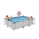 Piscina EXIT Soft Grey 300x200x65cm con bomba de depuración, color gris
