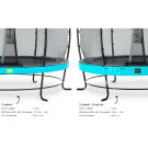 EXIT Elegant trampoline ø427cm with Economy safetynet - blue