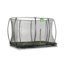 Cama elástica enterrada EXIT Silhouette 214x305cm con red de seguridad, color negro