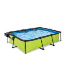 Piscina EXIT Lime 300x200x65cm con bomba de depuraci&oacute;n y c&uacute;pula, color verde