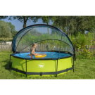 Piscina EXIT Lime &oslash;300x76cm con bomba de depuraci&oacute;n y c&uacute;pula, color verde