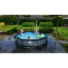 Piscina EXIT Stone &oslash;300x76cm con bomba de depuraci&oacute;n, color gris