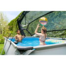 Piscina EXIT Soft Grey 300x200x65cm con bomba de depuración y cúpula, color gris