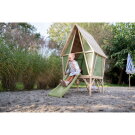 Casita infantil EXIT Yuki 350 con tobog&aacute;n y cocina de juguete
