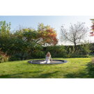 Cama elástica deportiva a nivel del suelo EXIT InTerra ø244cm, color negro