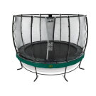 EXIT Elegant Premium trampoline ø427cm with Deluxe safetynet - green