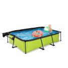 Piscina EXIT Lime 300x200x65cm con bomba de depuraci&oacute;n y toldo, color verde