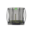 Cama elástica enterrada EXIT Silhouette 153x214cm con red de seguridad, color negro