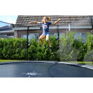 EXIT Elegant ground trampoline ø305cm with Economy safety net - green