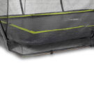 EXIT Silhouette ground trampoline 244x366cm with safety net - black