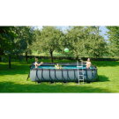 Piscina EXIT Wood 540x250x122cm con bomba de depuraci&oacute;n, color marr&oacute;n