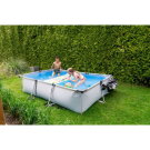 Piscina EXIT Soft Grey 300x200x65cm con bomba de depuración, color gris