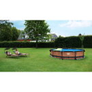 Piscina EXIT Black Wood &oslash;360x76cm con bomba de depuraci&oacute;n, color negro
