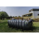 Piscina EXIT Black Leather 400x200x122cm con bomba de filtrado de arena, color negro