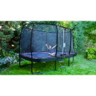 Cama elástica EXIT Elegant Premium conjunto completo 214x366cm, color negro