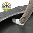 Cama elástica deportiva a nivel del suelo EXIT InTerra ø244cm, color negro