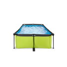 Piscina EXIT Lime 220x150x65cm con bomba de depuración, color verde