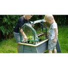 EXIT Aksent planter table L with greenhouse and gardening tools