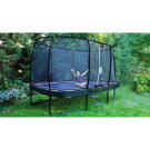 Cama elástica EXIT Elegant Premium conjunto completo 244x427cm, color negro