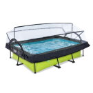 Piscina EXIT Lime 300x200x65cm con bomba de depuraci&oacute;n y c&uacute;pula, color verde