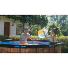 Piscina EXIT Stone ø244x76cm con bomba de depuración, color gris