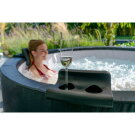 EXIT head rest and cup holder set for the Leather Premium spa