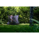 Cama elástica enterrada EXIT Silhouette ø305cm con red de seguridad, color negro