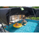 Piscina EXIT Soft Grey 300x200x65cm con bomba de depuraci&oacute;n y toldo, color gris